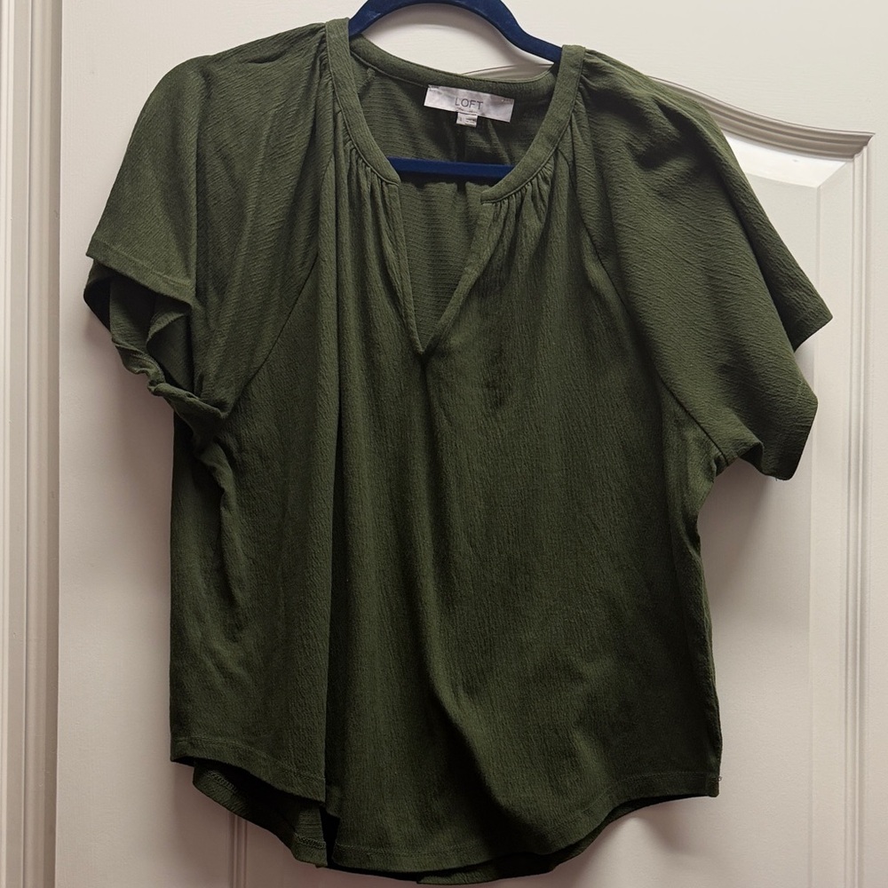 LOFT Forest Green Women's Blouse